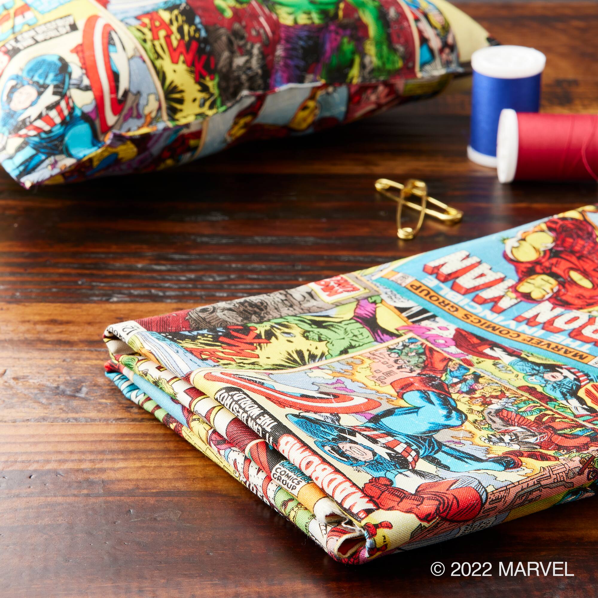 Marvel® Retro Comic Covers Cotton Fabric